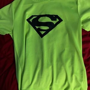 neon superman shirt